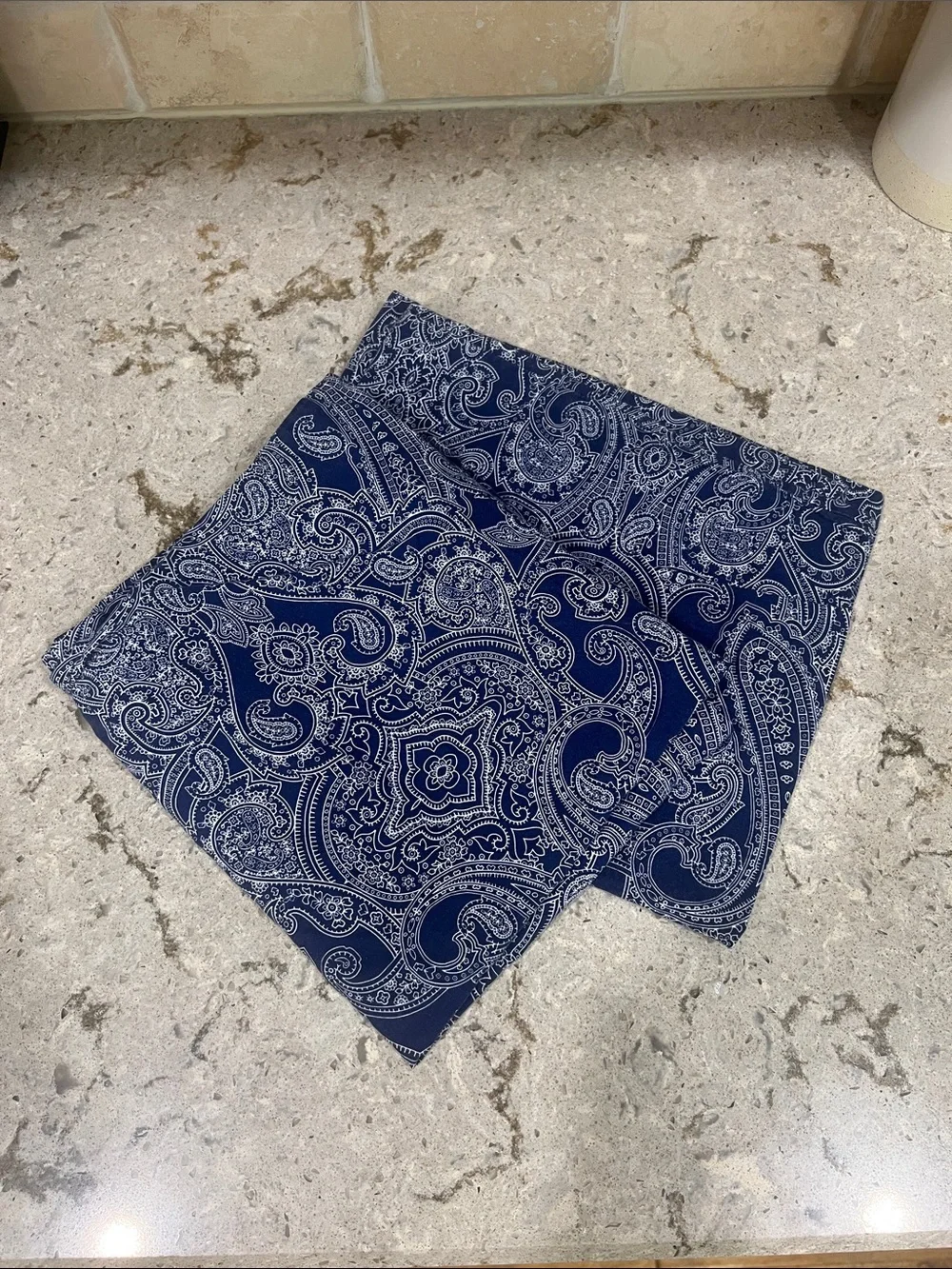 King Size Blue Paisley Duvet and 2 Pillowcases